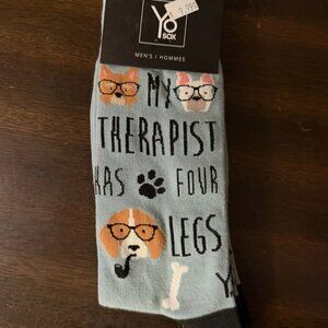 Yo Sox / Cuppa Doodles - Crew Socks for Men - Dog Collection funny